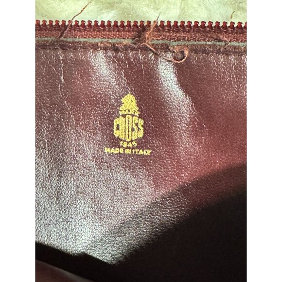 Vintage Mark Cross Small Zippered Leather Pouch Italy-AS IS - Picture 6 of 9